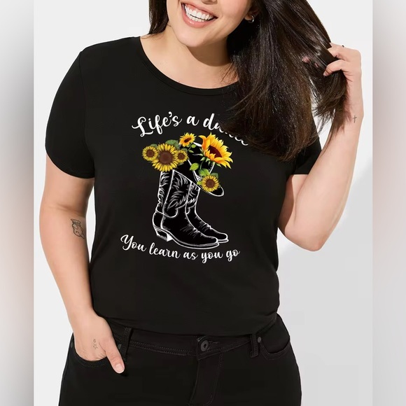 Life's A Dance You Learn As You Go T-shirt - Picture 1 of 4